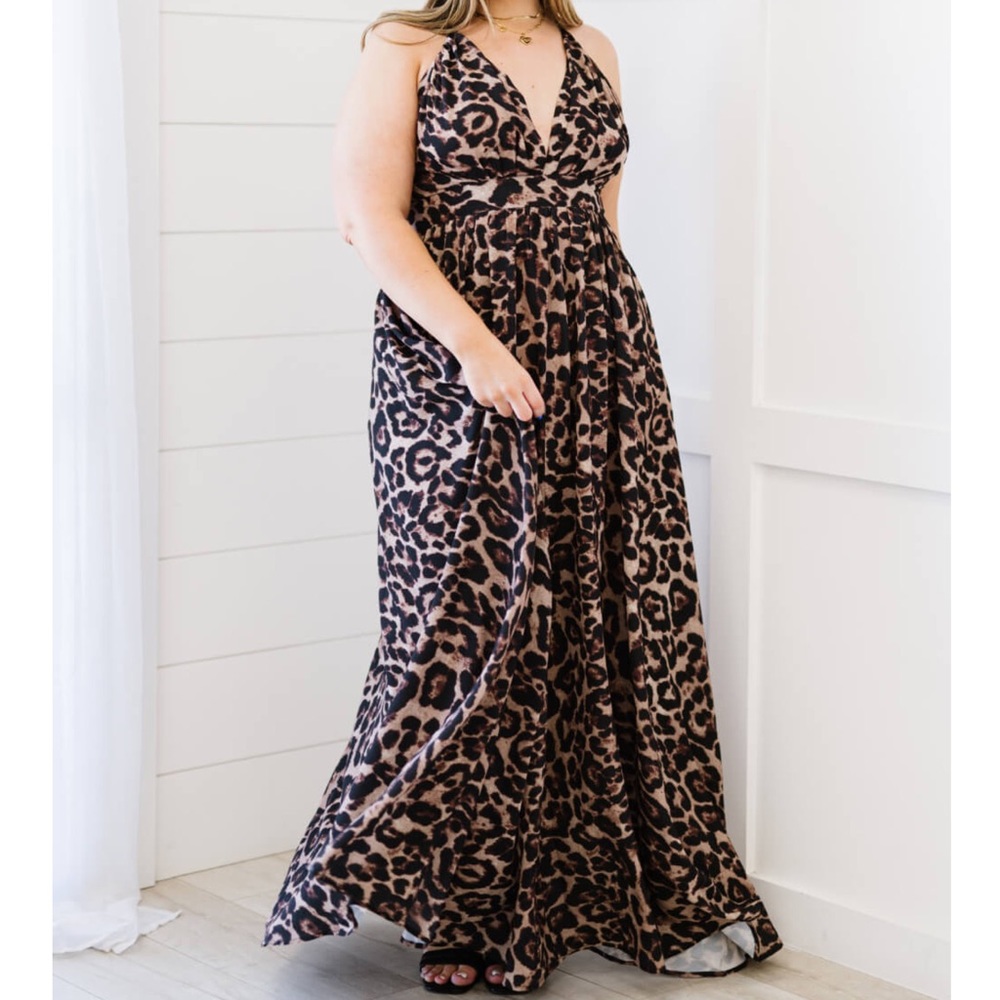 Sexy Leopard Maxi Dress